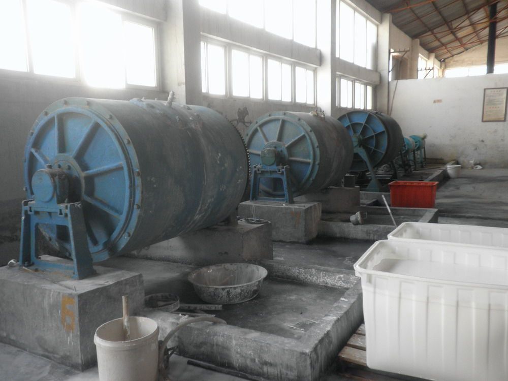 Glass enamel production plant